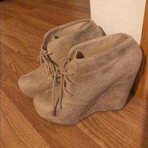 🚫sold on mercari 🚫Charlotte Russe wedge booties